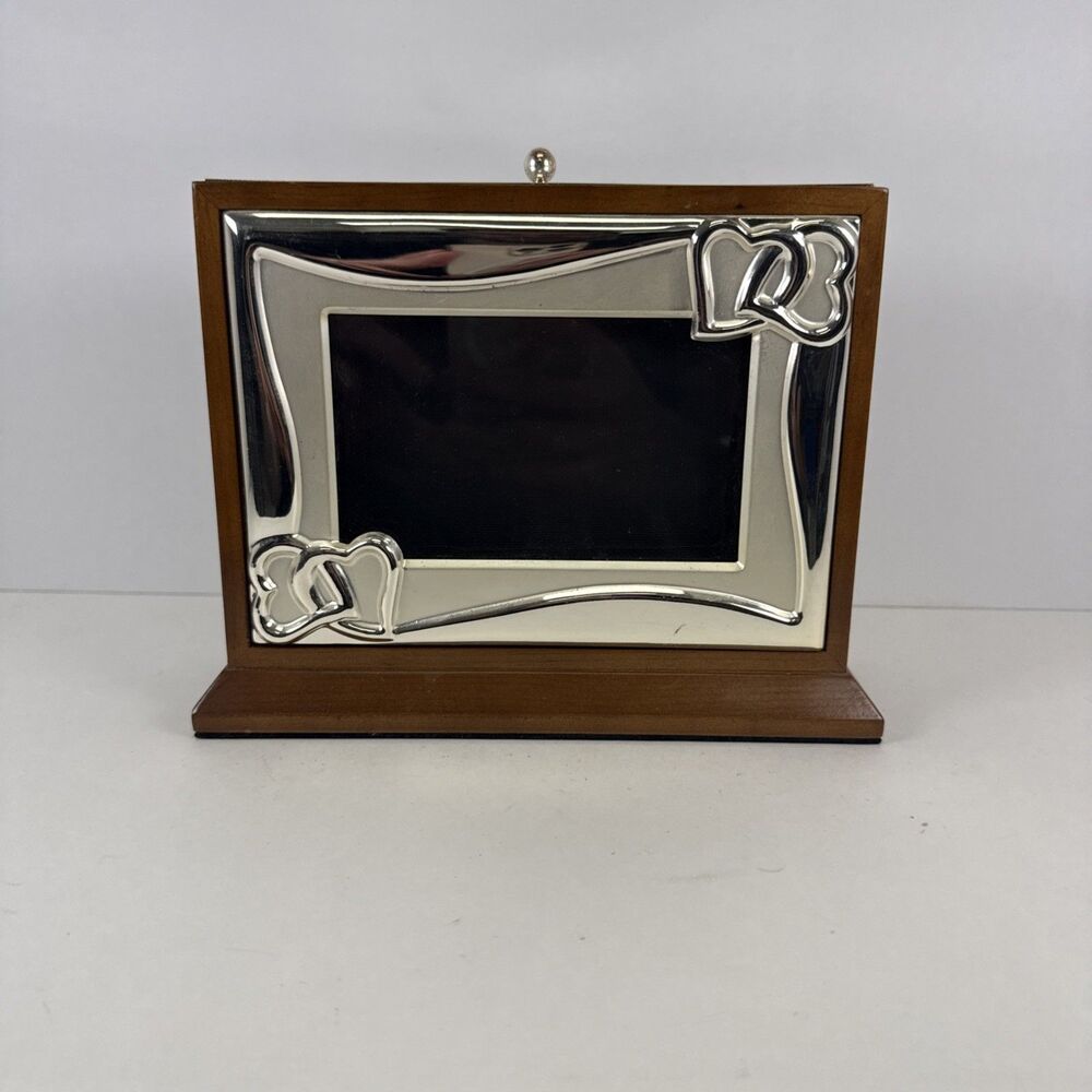 Lenox Silver Plated Wedding Promises 4 X 6 Frame Picture Holder Box